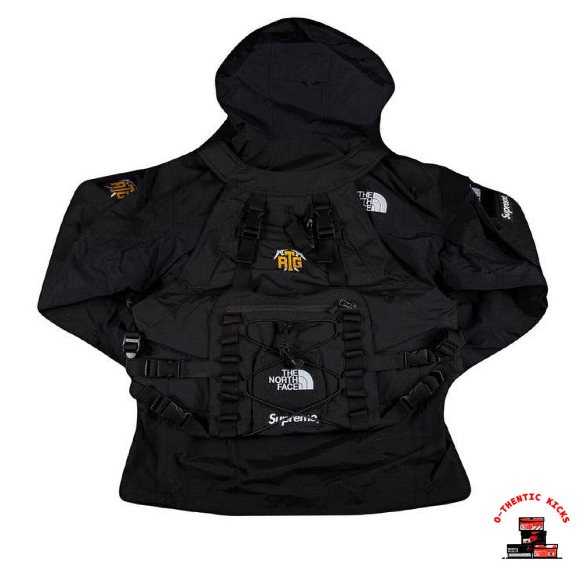 The North Face X SUPREME RTG Jacket + Vest ( BLACK ) – O - THENTiC KiCKS